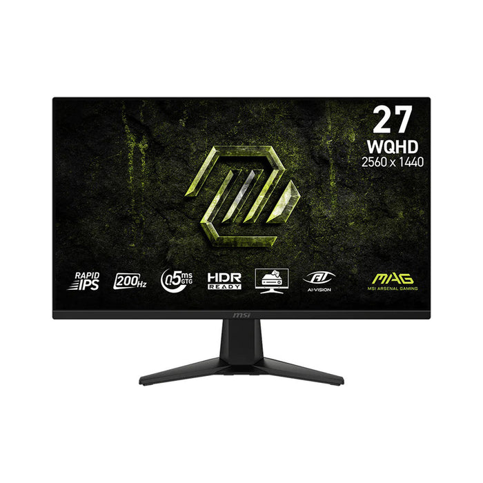 MSI MAG 275QF E20 27" WQHD (2560x1440) 200Hz 0.5ms GTG Rapid IPS Gaming Monitor with Tilt Adjustment