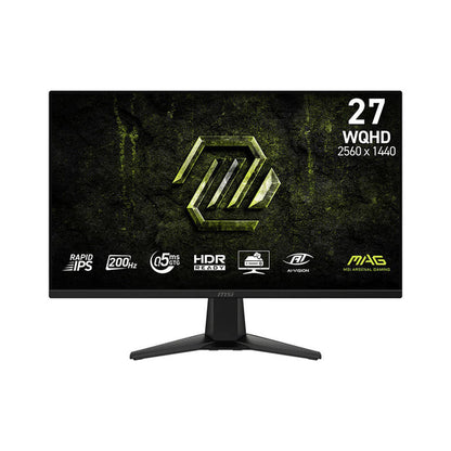 MSI MAG 275QF E20 27" WQHD (2560x1440) 200Hz 0.5ms GTG Rapid IPS Gaming Monitor with Tilt Adjustment