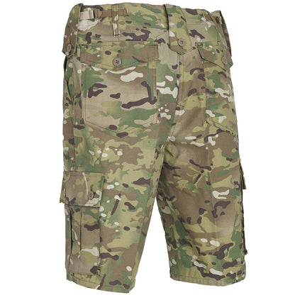 rear of military combat shorts multicam camo