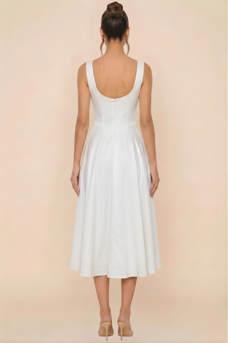 Muse Midi Dress - White