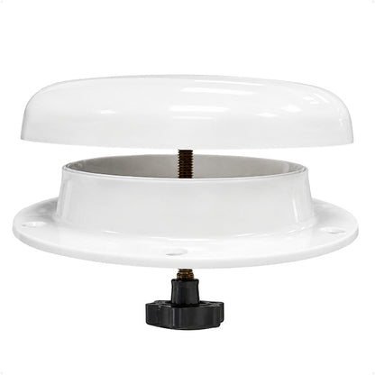 Mushroom Vent Cap with Mosquito Screen, White ABS