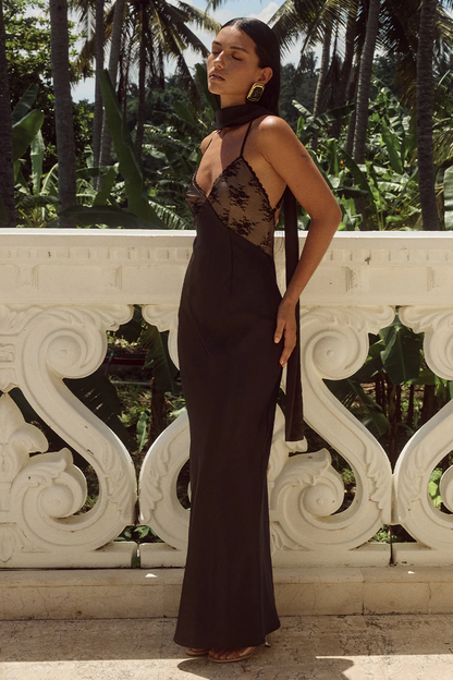 Nadia Midi Dress - Black - SHOPJAUS - JAUS