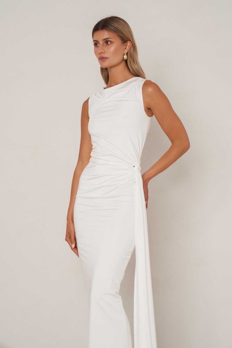 Natalia Dress - White - SHOPJAUS - JAUS