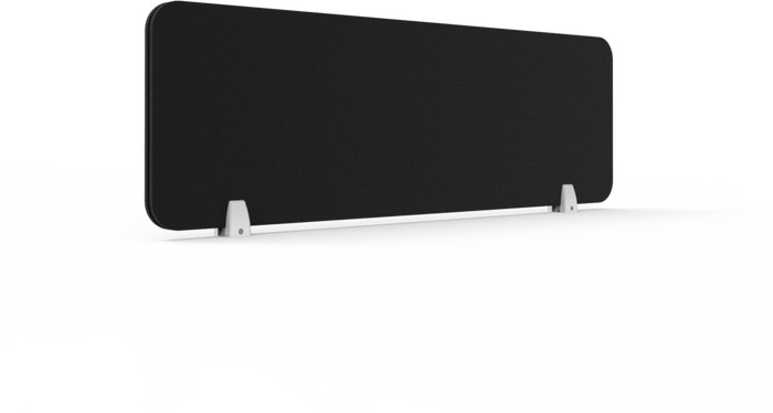 Desk Mounted / Black / White Powdercoat