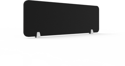 Desk Mounted / Black / White Powdercoat