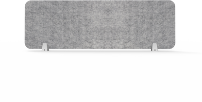 Desk Mounted / Marble Grey / White Powdercoat