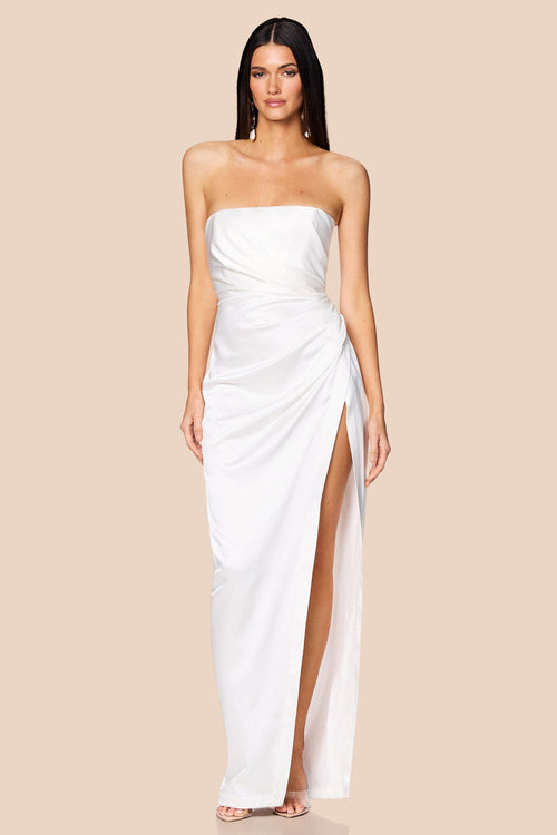 Nookie Alina Gown - White - SHOPJAUS - JAUS