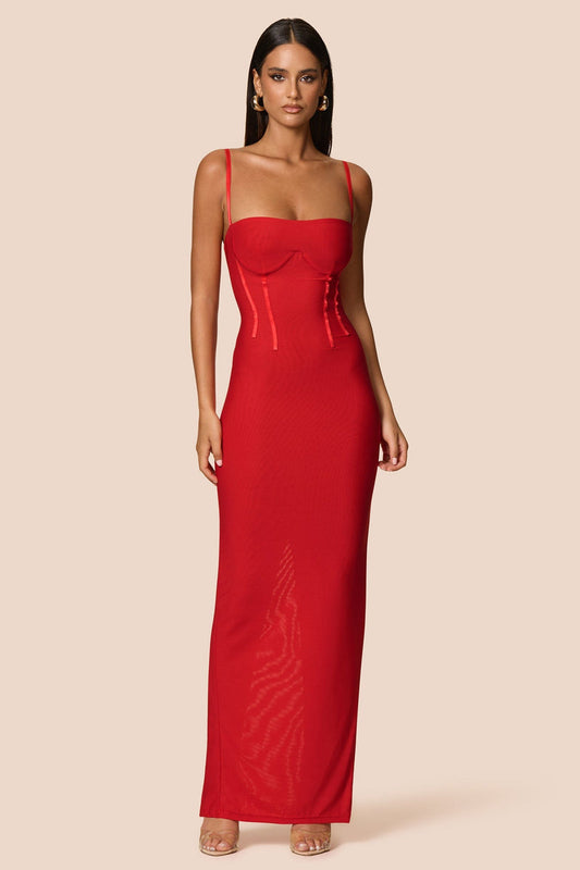 Nookie Allegra Maxi Dress - Cherry