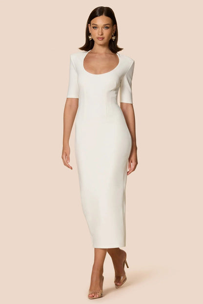 Nookie Blair Midi Dress - White