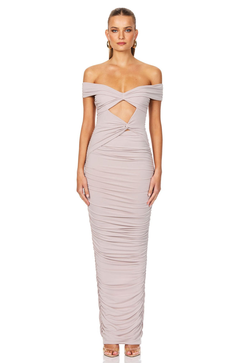 Nookie Dakota Maxi Dress - Dove - SHOPJAUS - JAUS