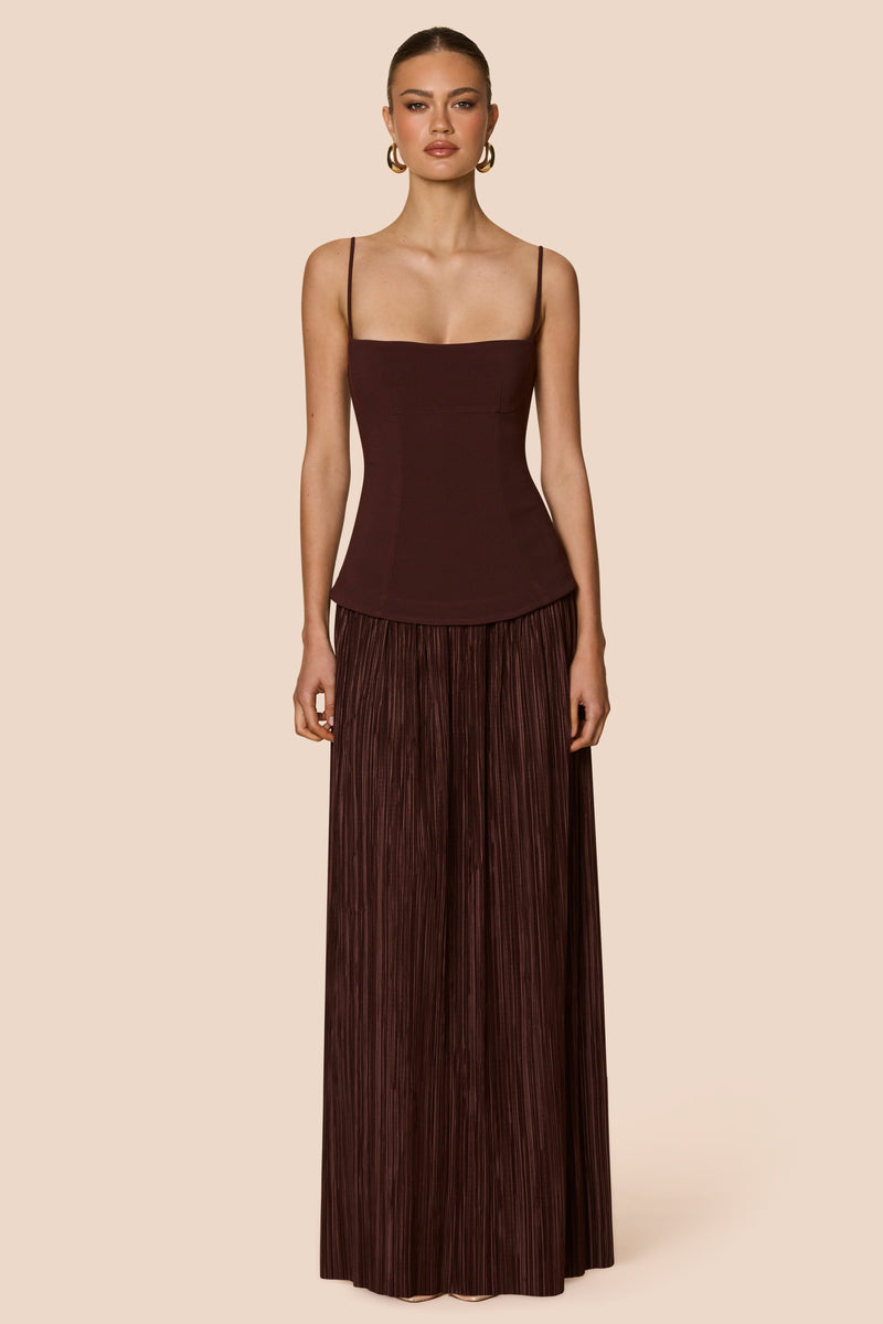 Nookie Darling Maxi Dress - Chocolate