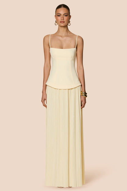Nookie Darling Maxi Dress - Lemon