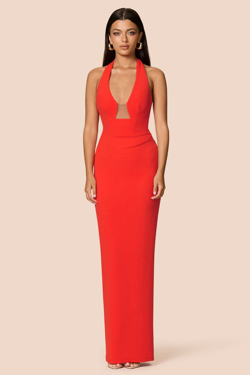 Nookie Demi Gown - Cherry