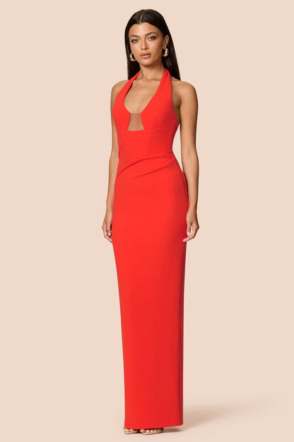 Nookie Demi Gown - Cherry