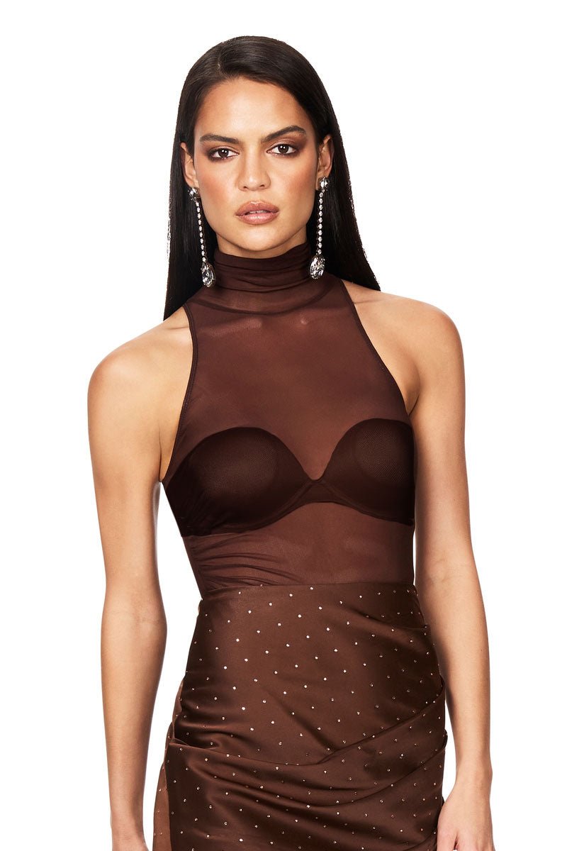 Nookie Eclipse Bodysuit - Cocoa - SHOPJAUS - JAUS