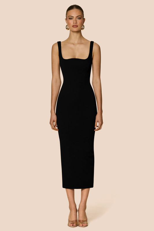 Nookie Elle Midi Dress - Black