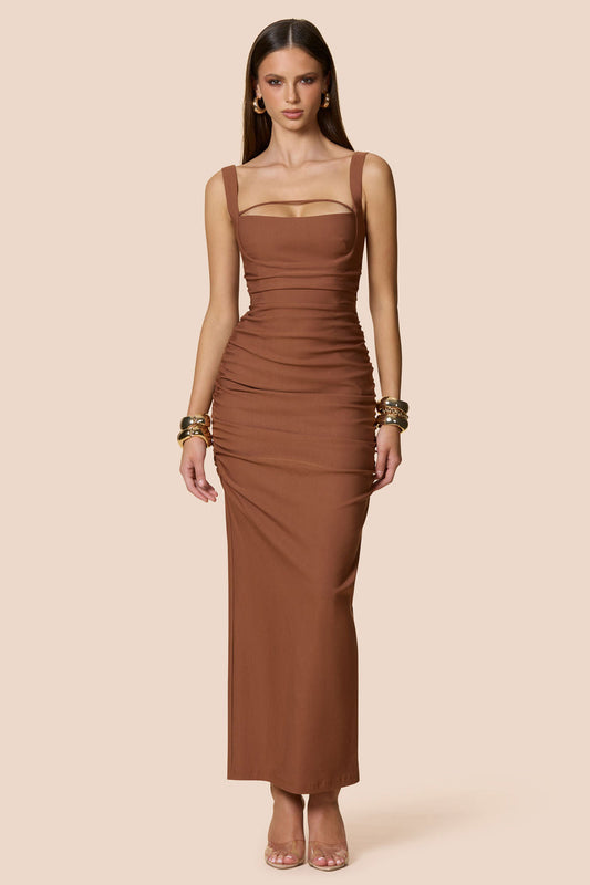 Nookie Eva Maxi Dress - Caramel