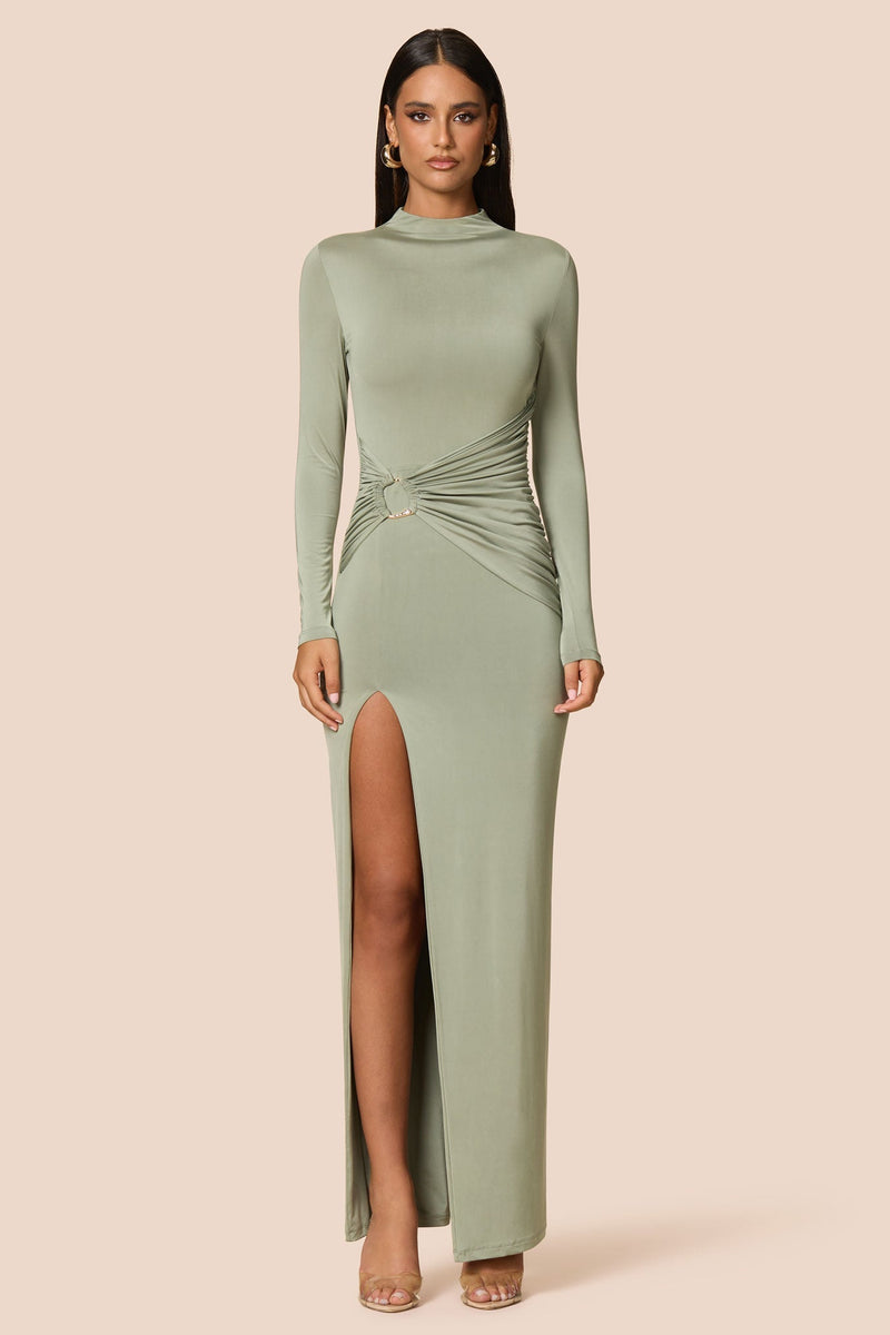 Nookie Kaia Long Sleeve Maxi Dress - Sage