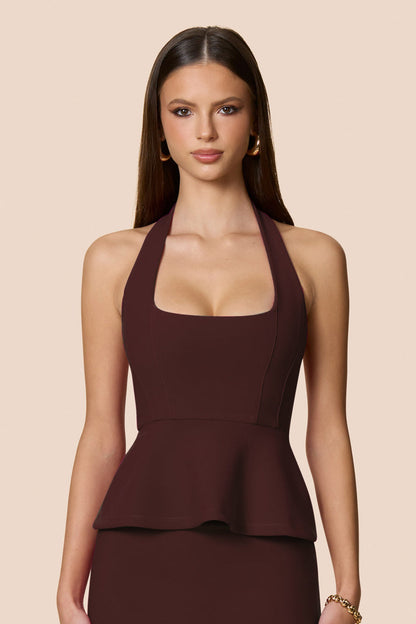 Nookie Kayla Halter Top - Cocoa