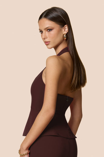 Nookie Kayla Halter Top - Cocoa
