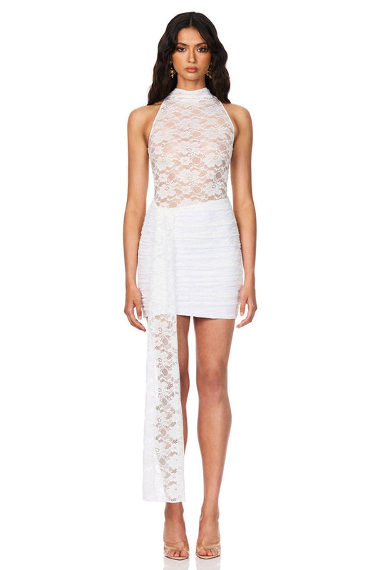 Nookie Lene Lace Mini Dress - White - SHOPJAUS - JAUS