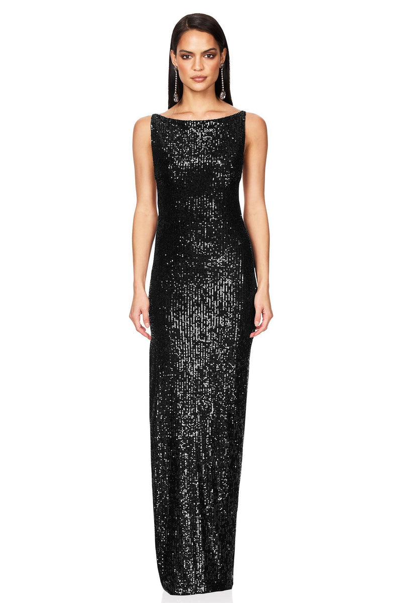 Nookie Lumina Gown - Black - SHOPJAUS - JAUS