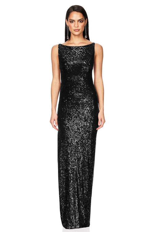 Nookie Lumina Gown - Black - SHOPJAUS - JAUS