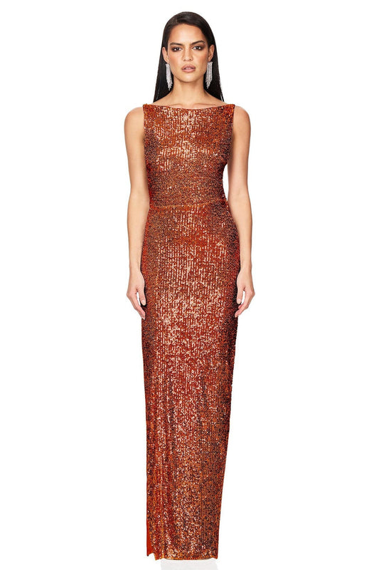 Nookie Lumina Gown - Toffee - SHOPJAUS - JAUS