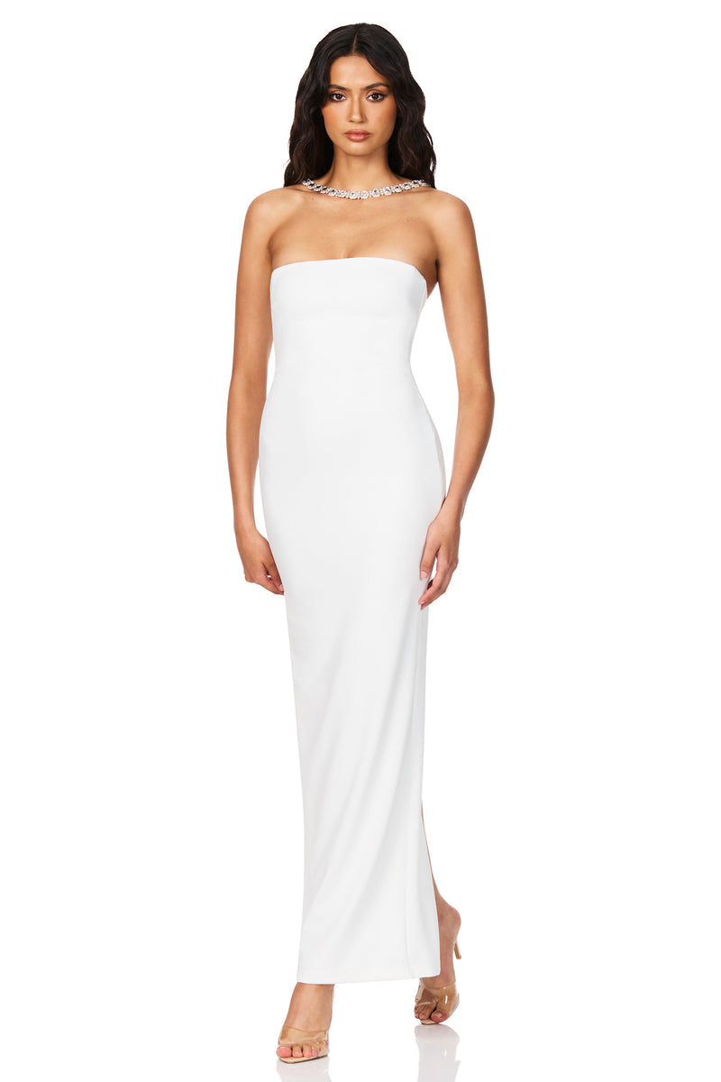 Nookie Madison Gown - White - SHOPJAUS - JAUS