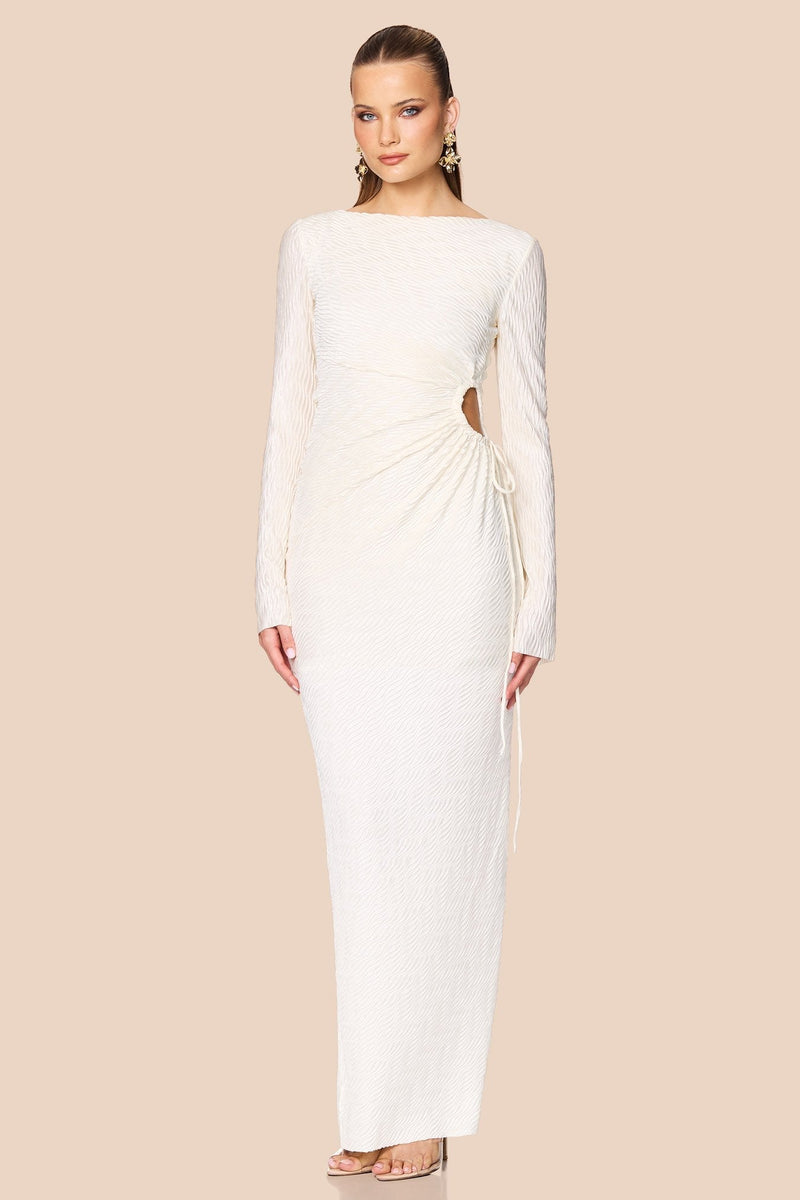 Nookie Mirage LS Gown - Cream - SHOPJAUS - JAUS