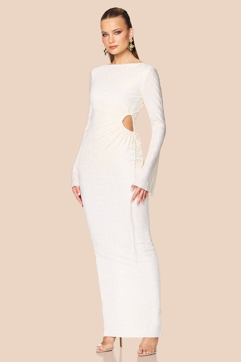 Nookie Mirage LS Gown - Cream - SHOPJAUS - JAUS