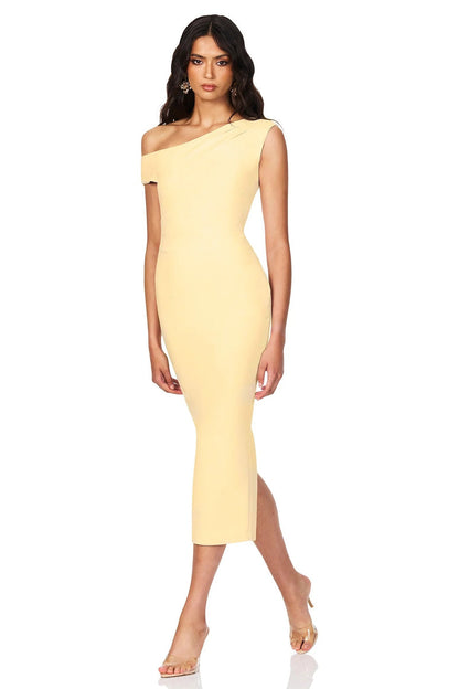 Nookie Natalia Midi Dress - Lemon