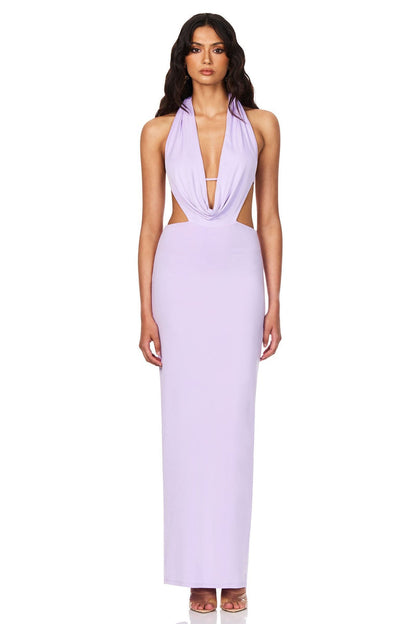 Nookie Olivia Drape Dress - Lilac - SHOPJAUS - JAUS
