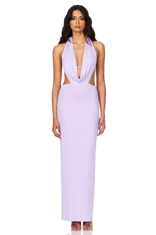 Nookie Olivia Drape Dress - Lilac - SHOPJAUS - JAUS