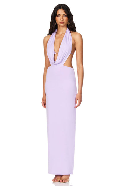Nookie Olivia Drape Dress - Lilac - SHOPJAUS - JAUS