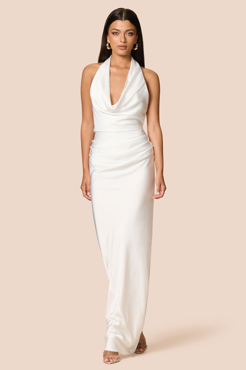 Nookie Penelope Drape Gown - Ivory