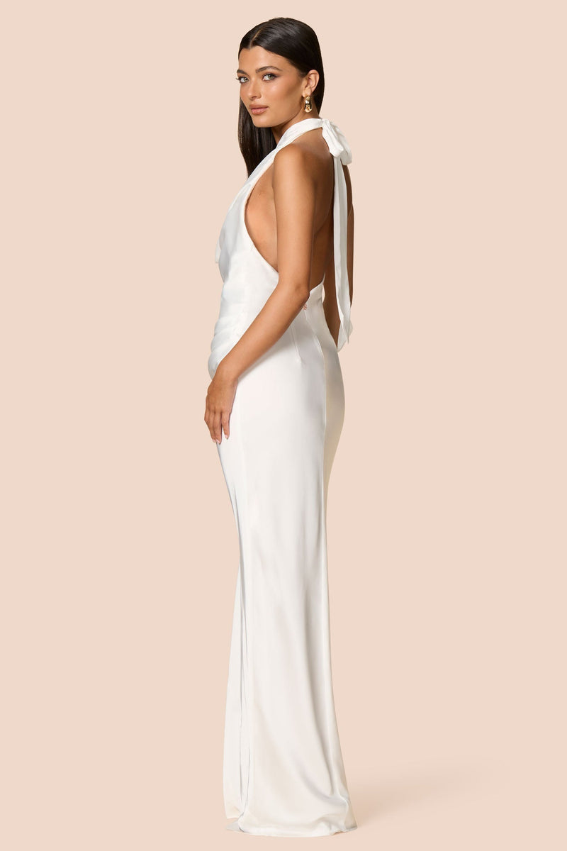 Nookie Penelope Drape Gown - Ivory