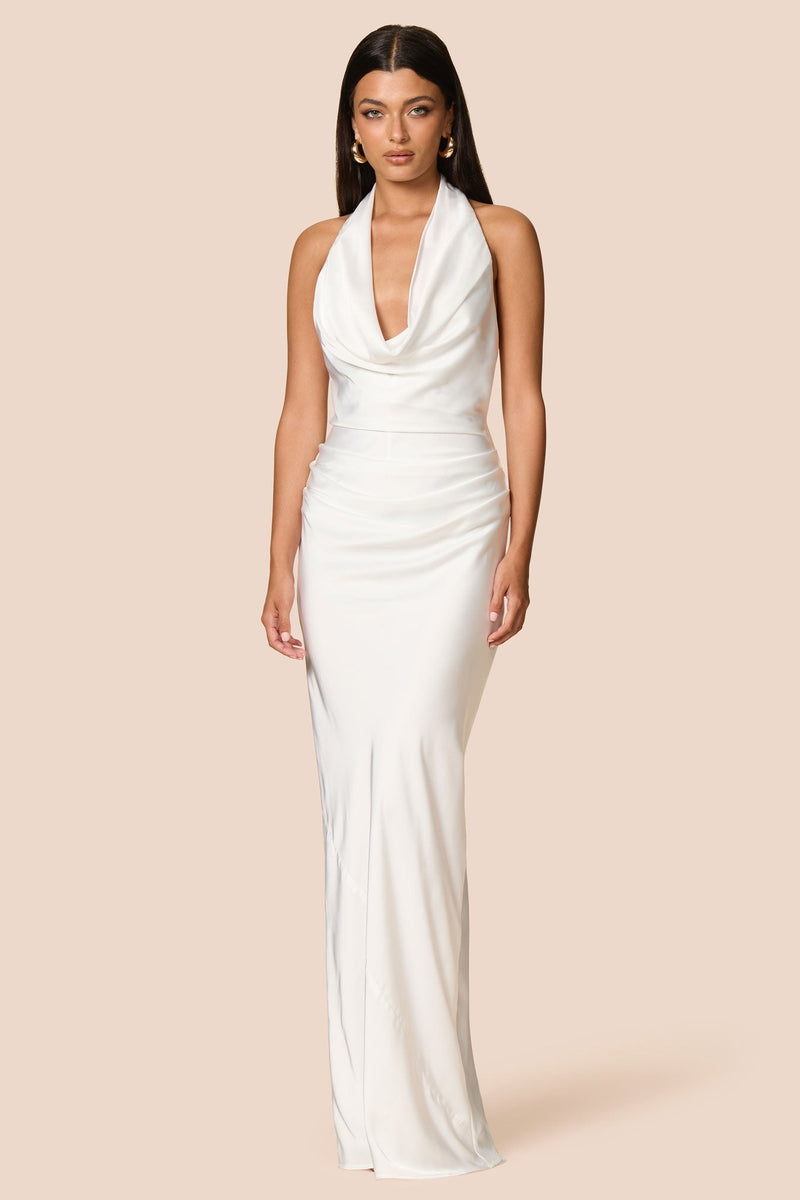 Nookie Penelope Drape Gown - Ivory