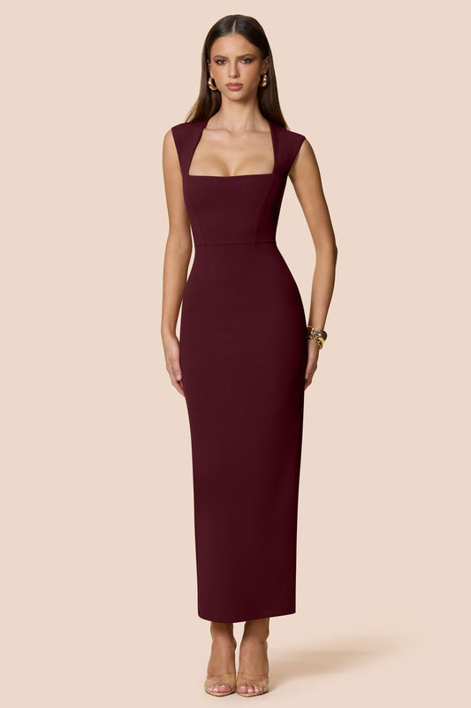 Nookie Savannah Midi Dress - Wine