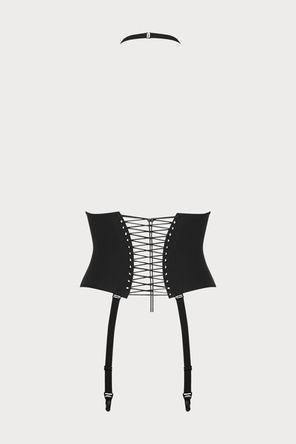 Maison Close Nuit Infinie Waist Cincher - back detail lacing