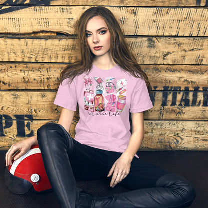 Nurse week shirt with funny nurse life design of scrubs and shots