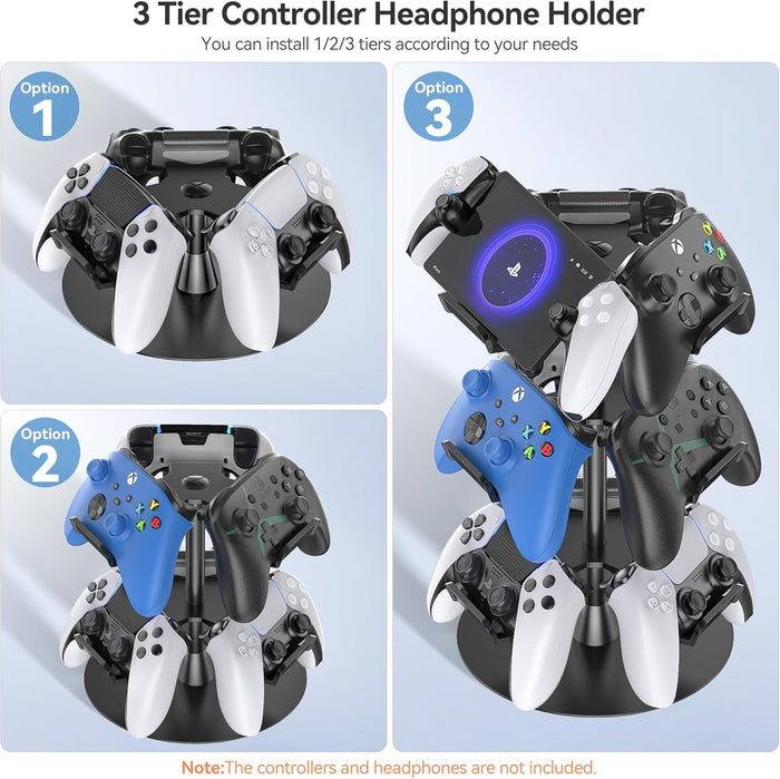 Oivo Universal Desk Stand For Controllers, Headset & Accessories -  3 Tiers