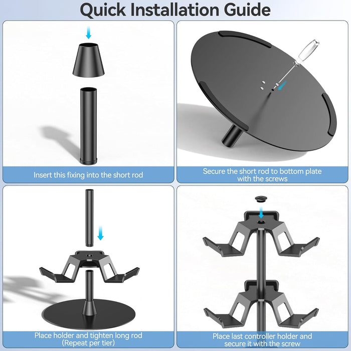 Oivo Universal Desk Stand For Controllers, Headset & Accessories -  3 Tiers