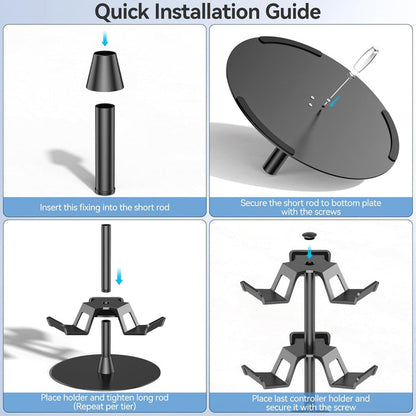 Oivo Universal Desk Stand For Controllers, Headset & Accessories -  3 Tiers