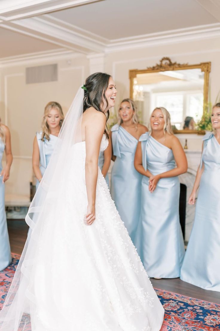 One Shoulder Champagne Satin Mermaid Bridesmaid Dresses