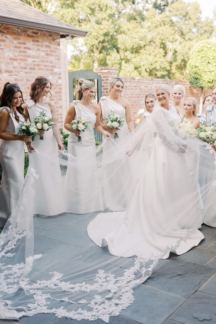 One Shoulder Champagne Satin Mermaid Bridesmaid Dresses