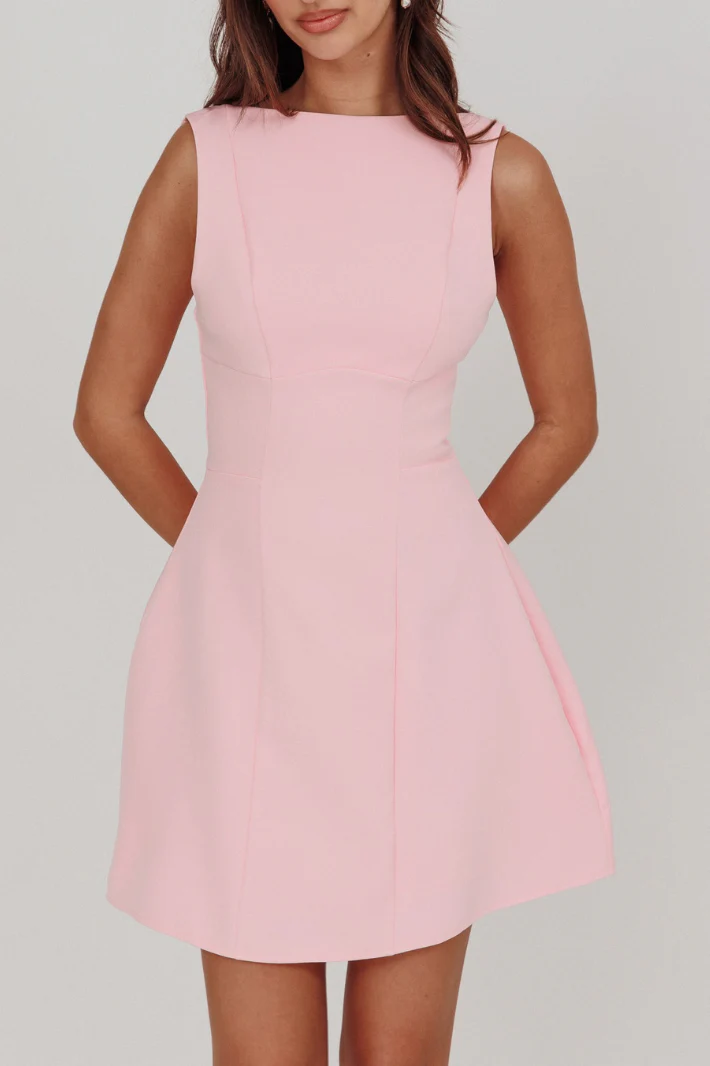 Opal Mini Dress - Pink - SHOPJAUS - JAUS