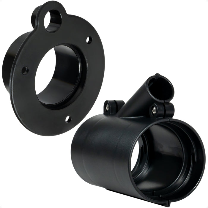 Outboard Rigging Flange with Fuel Hose Port & Hose Union Kit - FO4776-4778-KIT - Five Oceans