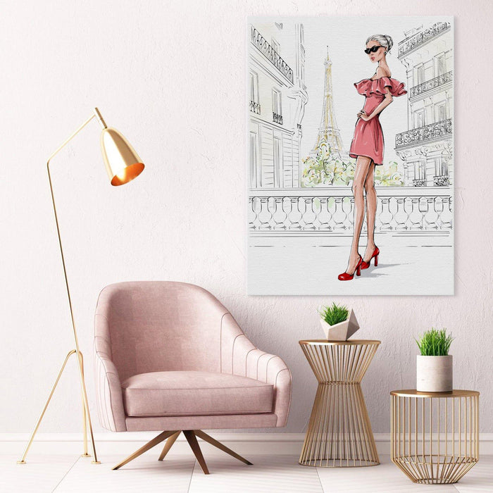 Paris Fashion - Wall Art Canvas - SharpWallArts