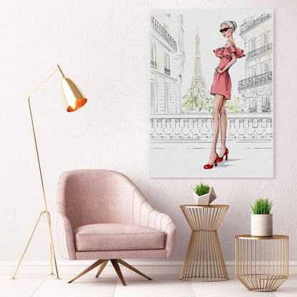 Paris Fashion - Wall Art Canvas - SharpWallArts